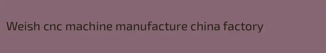 Weish cnc machine manufacture china factory